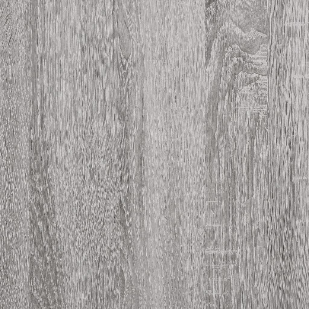szürke sonoma színű szerelt fa cipősszekrény 100x35x45 cm