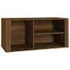 vidaXL kingakapp, pruun tamm, 100 x 35 x 45 cm, tehispuit