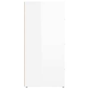 Příborník bílý s vysokým leskem 40x33x70 cm kompozitní dřevo - obrázek 5