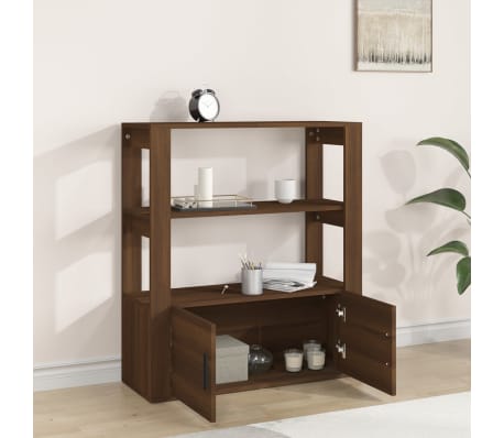 vidaXL Sideboard Brown Oak 80x30x90 cm Engineered Wood