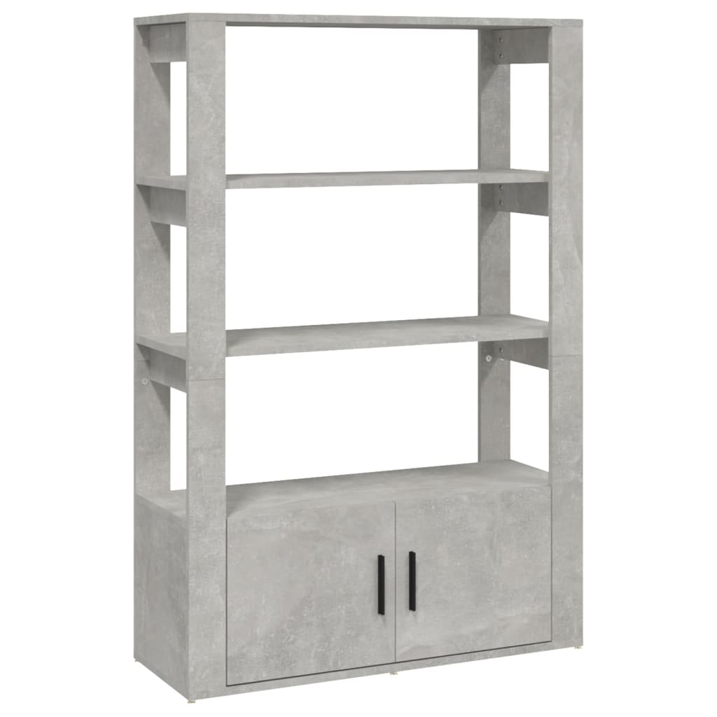 vidaXL Příborník betonově šedý 80x30x119,5 cm kompozitní dřevo