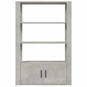 Příborník betonově šedý 80x30x119,5 cm kompozitní dřevo - obrázek 6