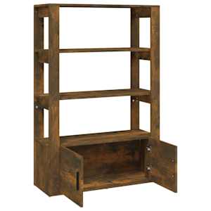 Příborník kouřový dub 80x30x119,5 cm kompozitní dřevo - obrázek 7