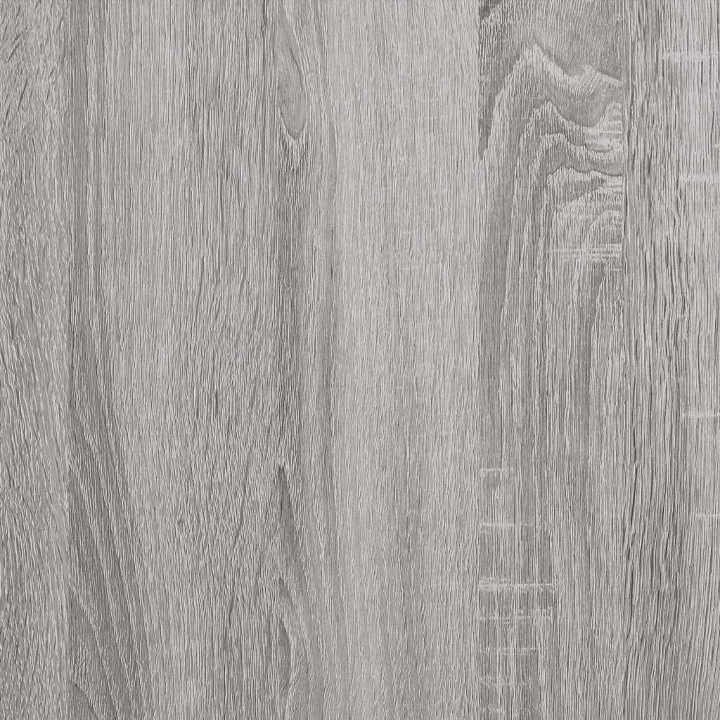 szürke sonoma színű szerelt fa tálalószekrény 80x30x119,5 cm