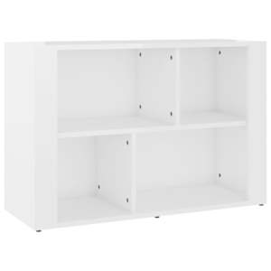 Příborník bílý s vysokým leskem 80x30x54 cm kompozitní dřevo - obrázek 2