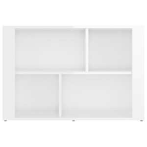 Příborník bílý s vysokým leskem 80x30x54 cm kompozitní dřevo - obrázek 5