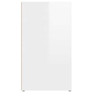 Příborník bílý s vysokým leskem 80x30x54 cm kompozitní dřevo - obrázek 6