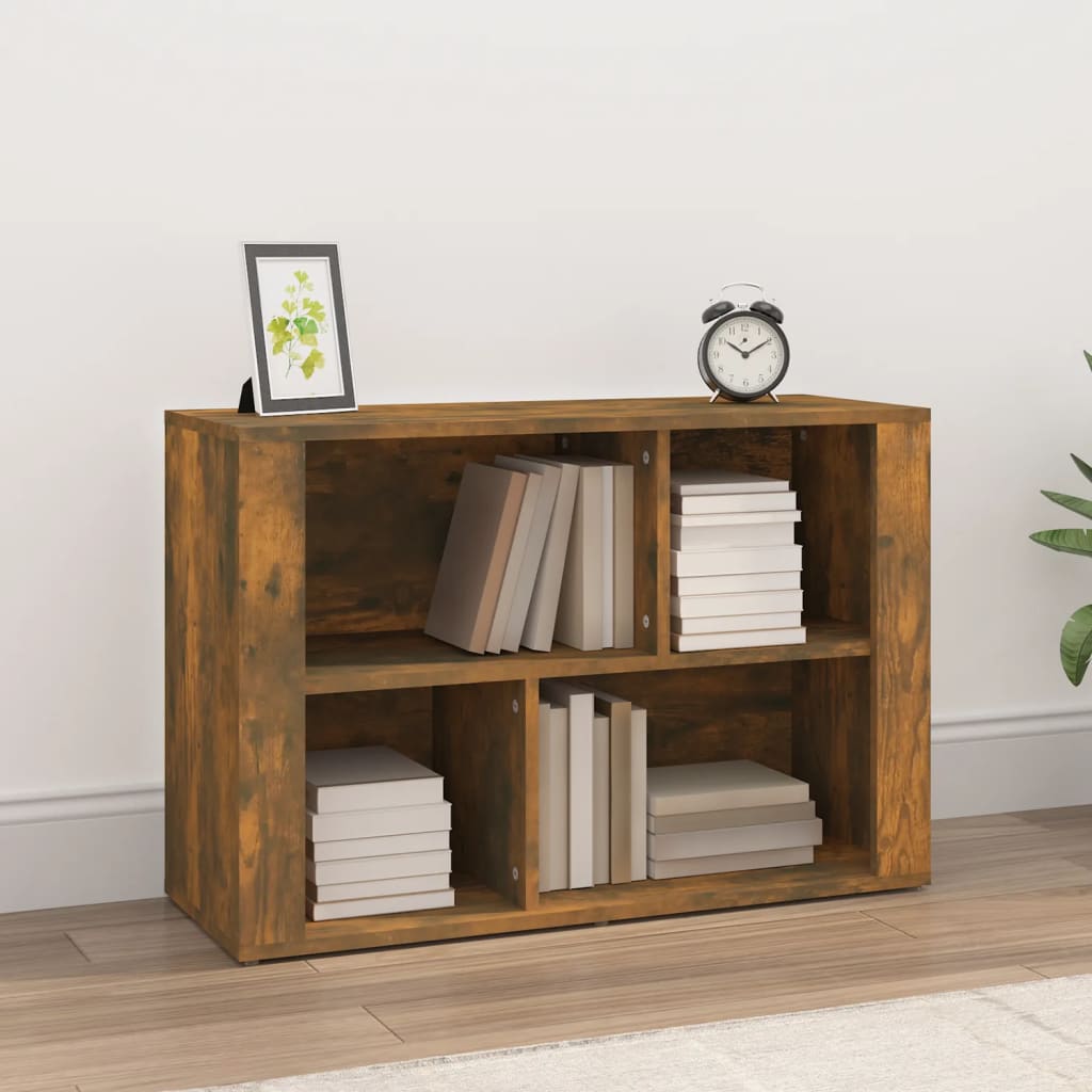 Buffet Chêne fumé 80x30x54 cm Bois d'ingénierie