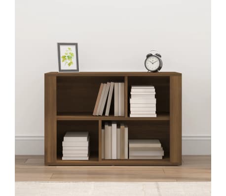 vidaXL sk&aelig;nk 80x30x54 cm konstrueret tr&aelig; brun egetr&aelig;sfarve