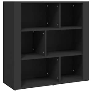 Příborník černý 80x30x80 cm kompozitní dřevo - obrázek 2