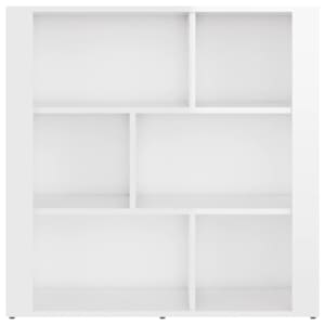 Příborník bílý s vysokým leskem 80x30x80 cm kompozitní dřevo - obrázek 5