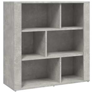 Příborník betonově šedý 80x30x80 cm kompozitní dřevo - obrázek 2