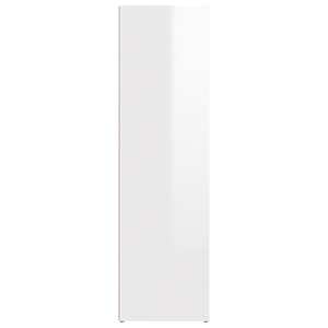 Příborník bílý s vysokým leskem 80x30x106 cm kompozitní dřevo - obrázek 6
