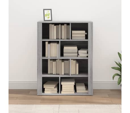 vidaXL Credenza Grigio Sonoma 80x30x106 cm in Legno Multistrato