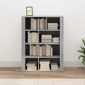 vidaXL Credenza Grigio Sonoma 80x30x106 cm in Legno Multistrato