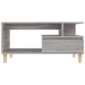 Konferenční stolek šedý sonoma 90 x 49 x 45 cm kompozitní dřevo - obrázek 6