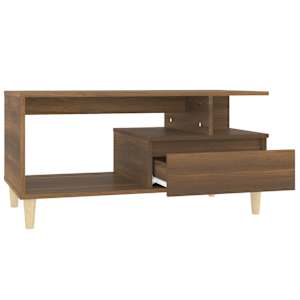 Konferenční stolek hnědý dub 90x49x45 cm kompozitní dřevo - obrázek 6