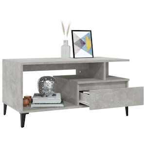 Konferenční stolek betonově šedý 90x49x45 cm kompozitní dřevo - obrázek 4