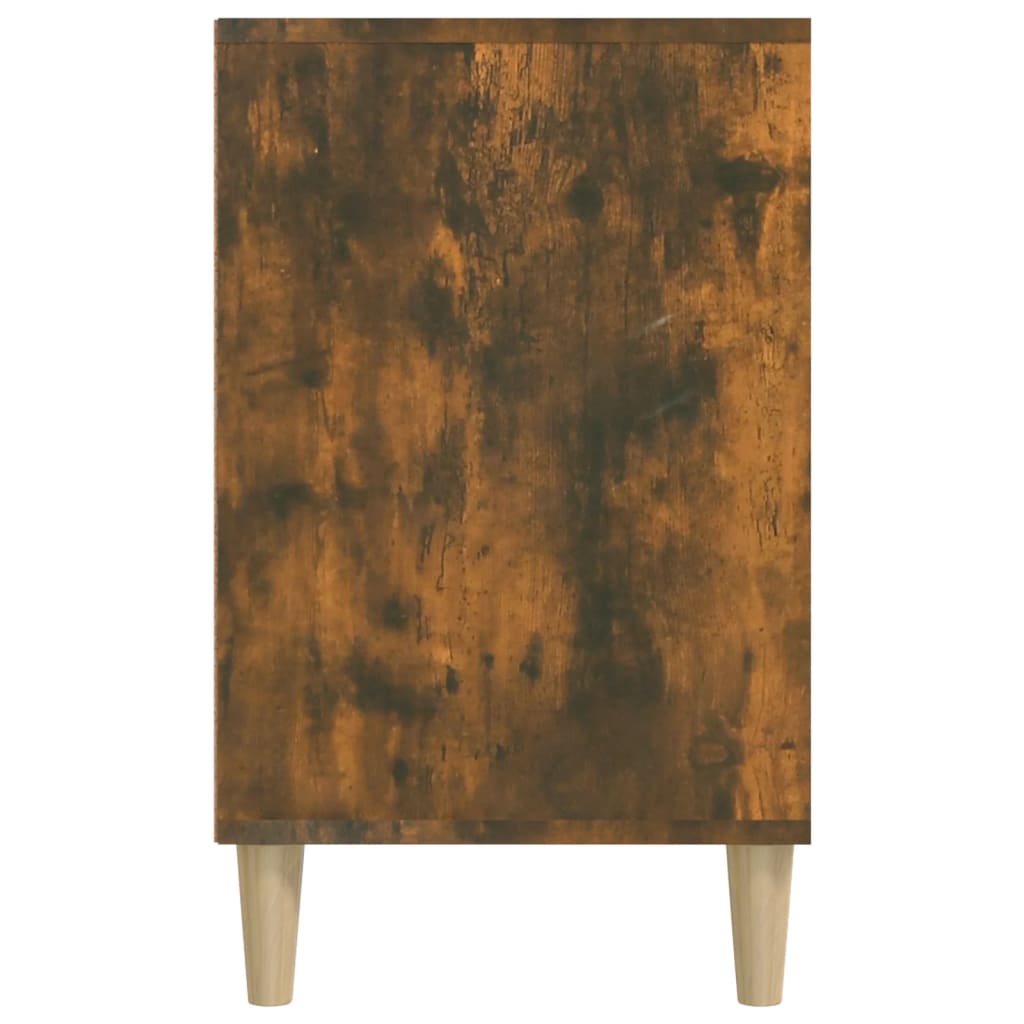 füstös tölgyszínű szerelt fa cipősszekrény 102 x 36 x 60 cm