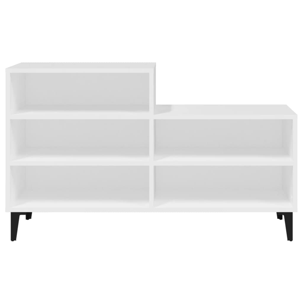 vidaXL Pantofar, alb, 102x36x60 cm, lemn compozit