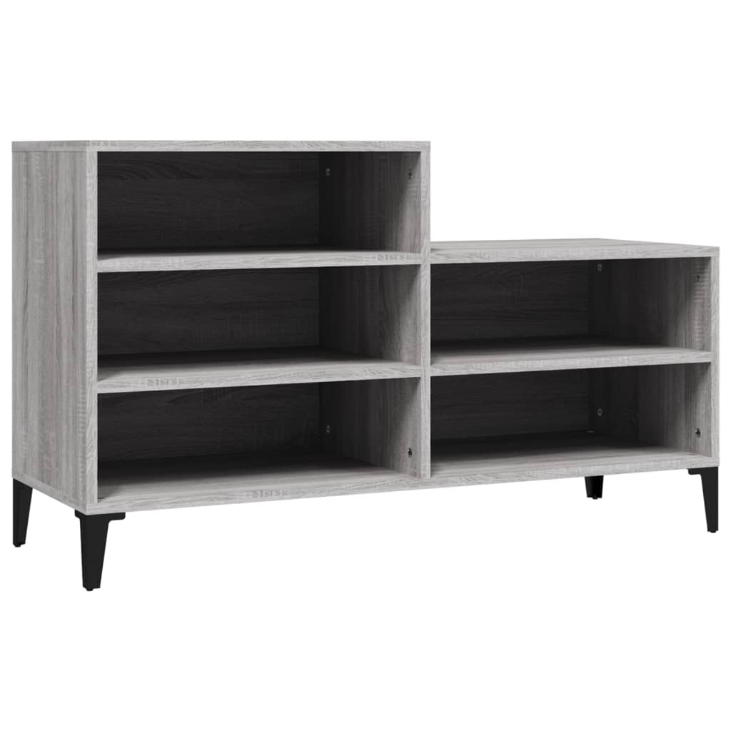 vidaXL Botník šedý sonoma 102x36x60 cm kompozitní dřevo