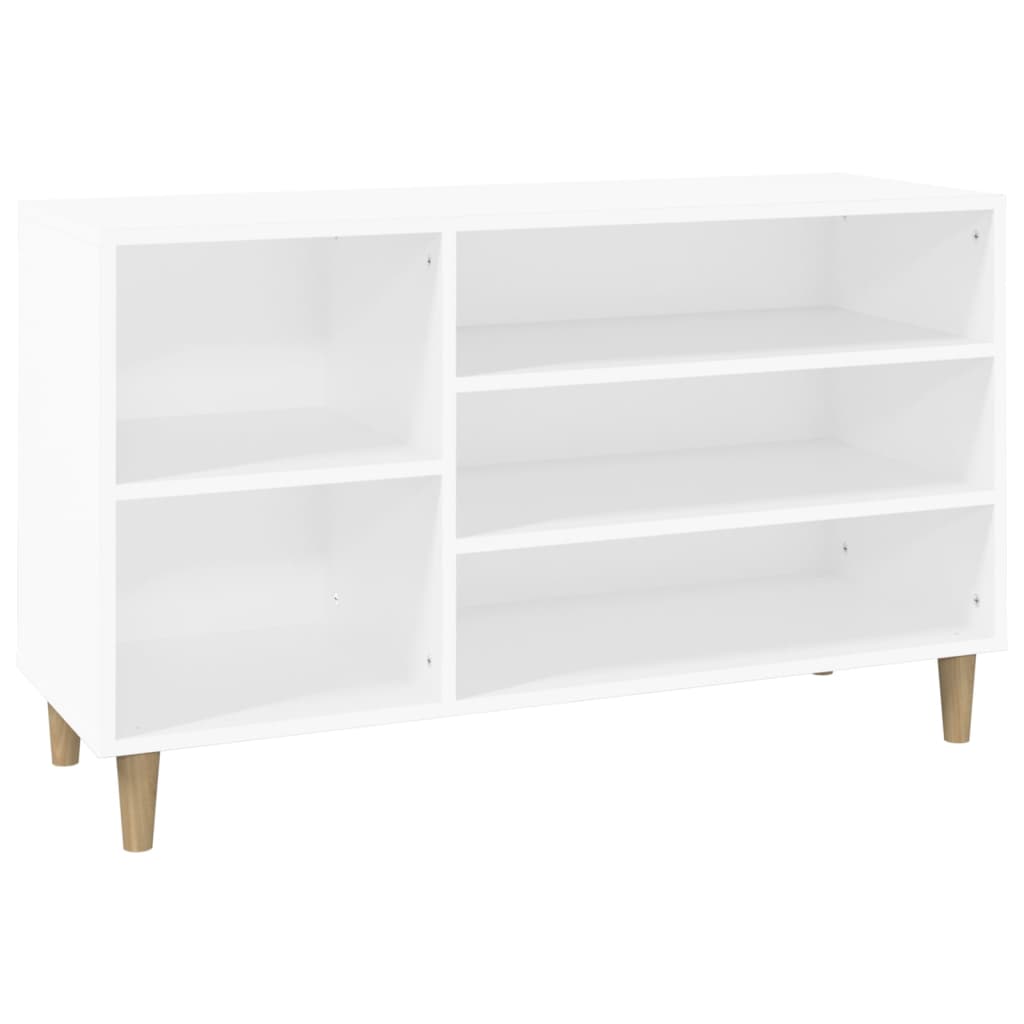 vidaXL Botník bílý 102x36x60 cm kompozitní dřevo
