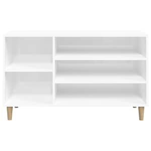 Botník bílý s vysokým leskem 102x36x60 cm kompozitní dřevo - obrázek 5