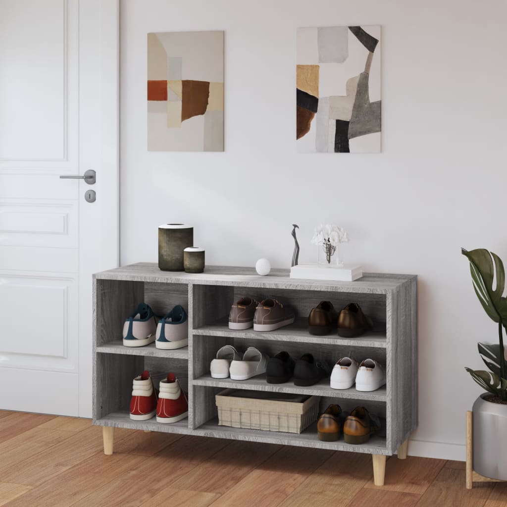 vidaXL Pantofar, gri sonoma, 102x36x60 cm, lemn prelucrat