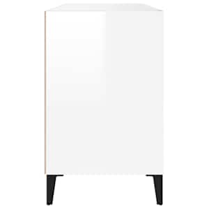 Botník bílý s vysokým leskem 102x36x60 cm kompozitní dřevo - obrázek 6