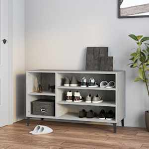 Botník betonově šedý 102x36x60 cm kompozitní dřevo - obrázek 2