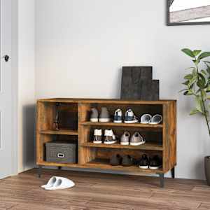 Botník kouřový dub 102x36x60 cm kompozitní dřevo - obrázek 1