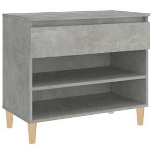 Botník betonově šedý 70x36x60 cm kompozitní dřevo - obrázek 2