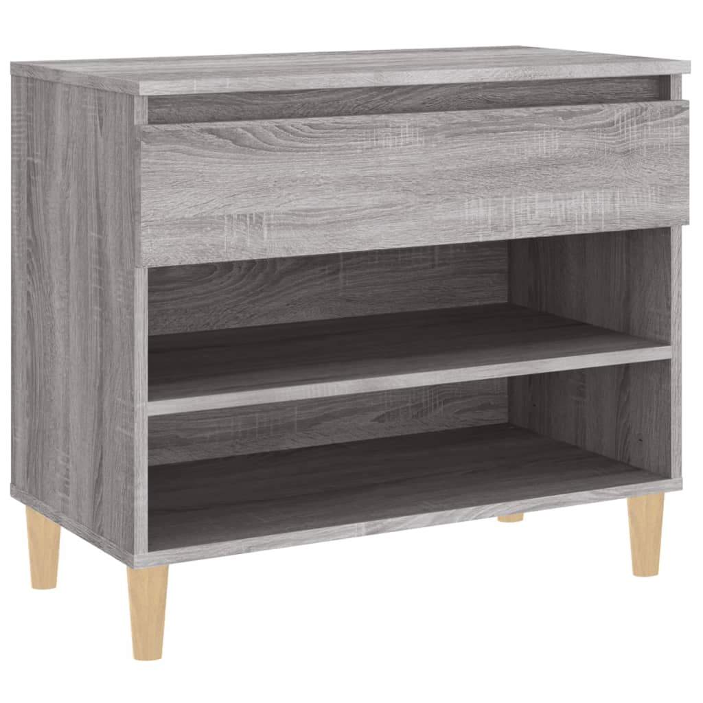 vidaXL Botník šedý sonoma 70x36x60 cm kompozitní dřevo