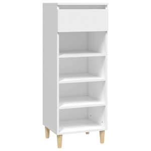 vidaXL jalatsikapp, valge, 40 x 36 x 105 cm, tehispuit