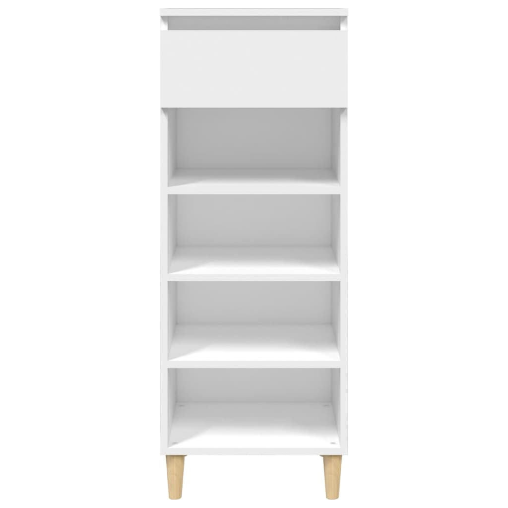 vidaXL Schoenenkast 40x36x105 cm bewerkt hout wit afbeelding