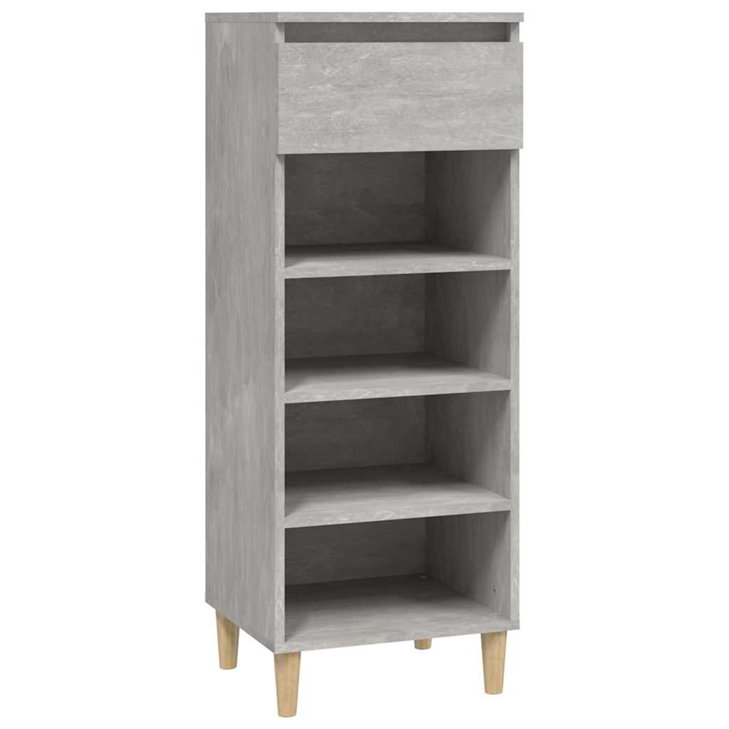 vidaXL Botník betonově šedý 40x36x105 cm kompozitní dřevo