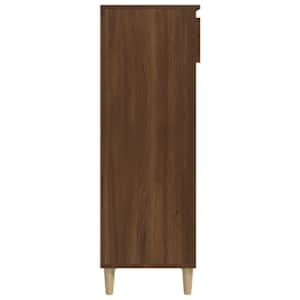 Botník hnědý dub 40x36x105 cm kompozitní dřevo - obrázek 5
