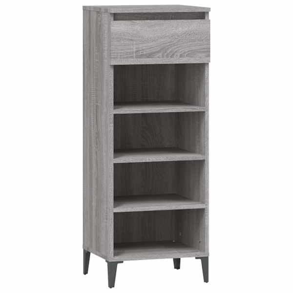 vidaXL kingakapp, hall Sonoma tamm, 40x36x105 cm, tehispuit