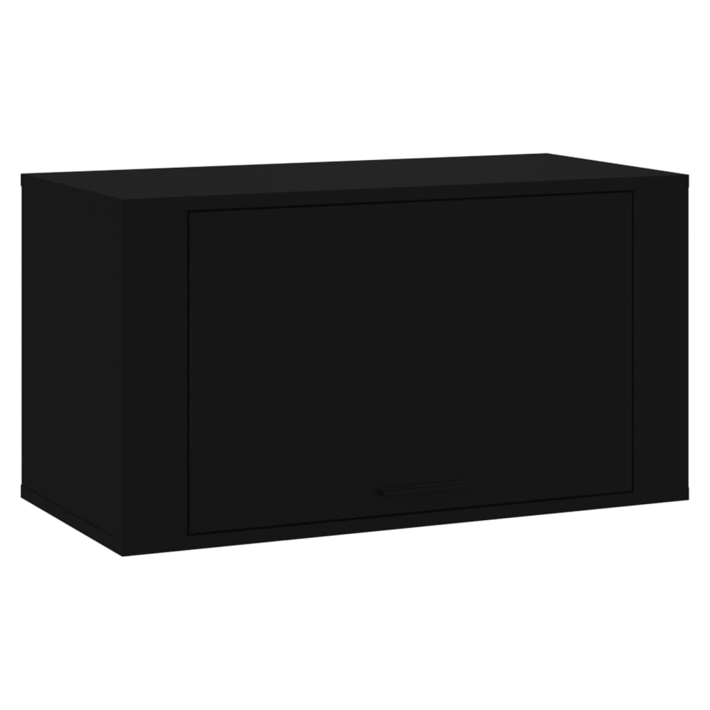 Ścienna szafka na buty, czarny, 70x35x38 cm