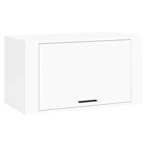 Nástěnný botník bílý s leskem 70 x 35 x 38 cm kompozitní dřevo - obrázek 2