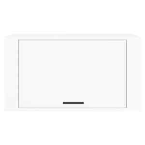 Nástěnný botník bílý s leskem 70 x 35 x 38 cm kompozitní dřevo - obrázek 5