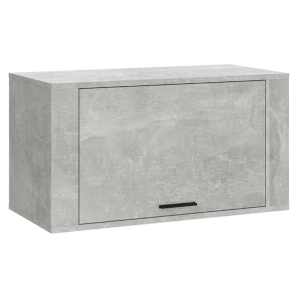 vidaXL seinale kinnitatav kingakapp, betoonhall, 70x35x38 cm tehispuit