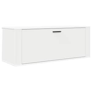 Nástěnný botník bílá 100 x 35 x 38 cm kompozitní dřevo - obrázek 2