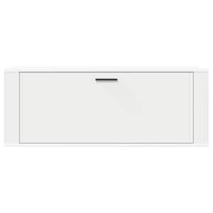 Nástěnný botník bílá 100 x 35 x 38 cm kompozitní dřevo - obrázek 5