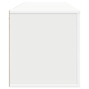Nástěnný botník bílá 100 x 35 x 38 cm kompozitní dřevo - obrázek 7