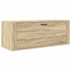 vidaXL seina kingakapp, Sonoma tamm, 100 x 35 x 38 cm, tehispuit