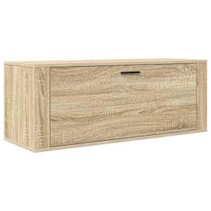 Nástěnný botník dub sonoma 100 x 35 x 38 cm kompozitní dřevo - obrázek 2