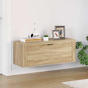 Nástěnný botník dub sonoma 100 x 35 x 38 cm kompozitní dřevo - obrázek 1