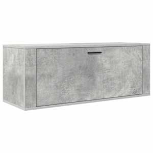 Nástěnný botník betonově šedý 100x35x45 cm kompozitní dřevo - obrázek 2