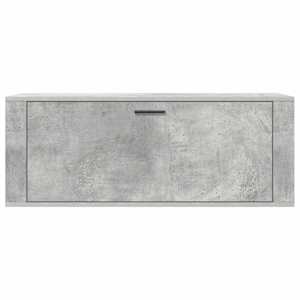 Nástěnný botník betonově šedý 100x35x45 cm kompozitní dřevo - obrázek 5